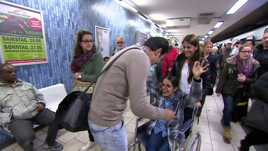 Disabled Syrian teenager's journey across Europe - BBC News